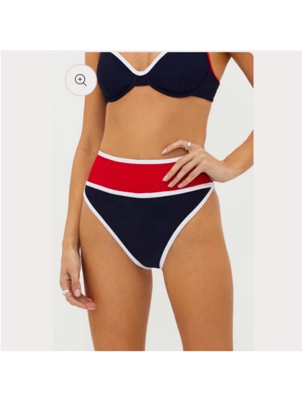NWT Beach Riot Carlotta Bottom - Americana Colorblock